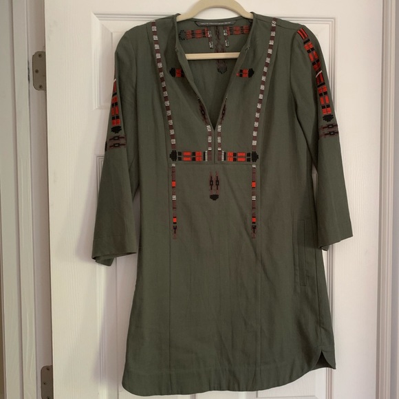 Anthropologie sanuye splitneck shift - Picture 2 of 5